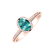 Prsteň s diamantmi a apatitom Elliptical perfection2