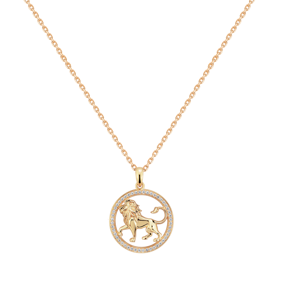 Náhrdelník s diamantmi Starlit Zodiac Leo