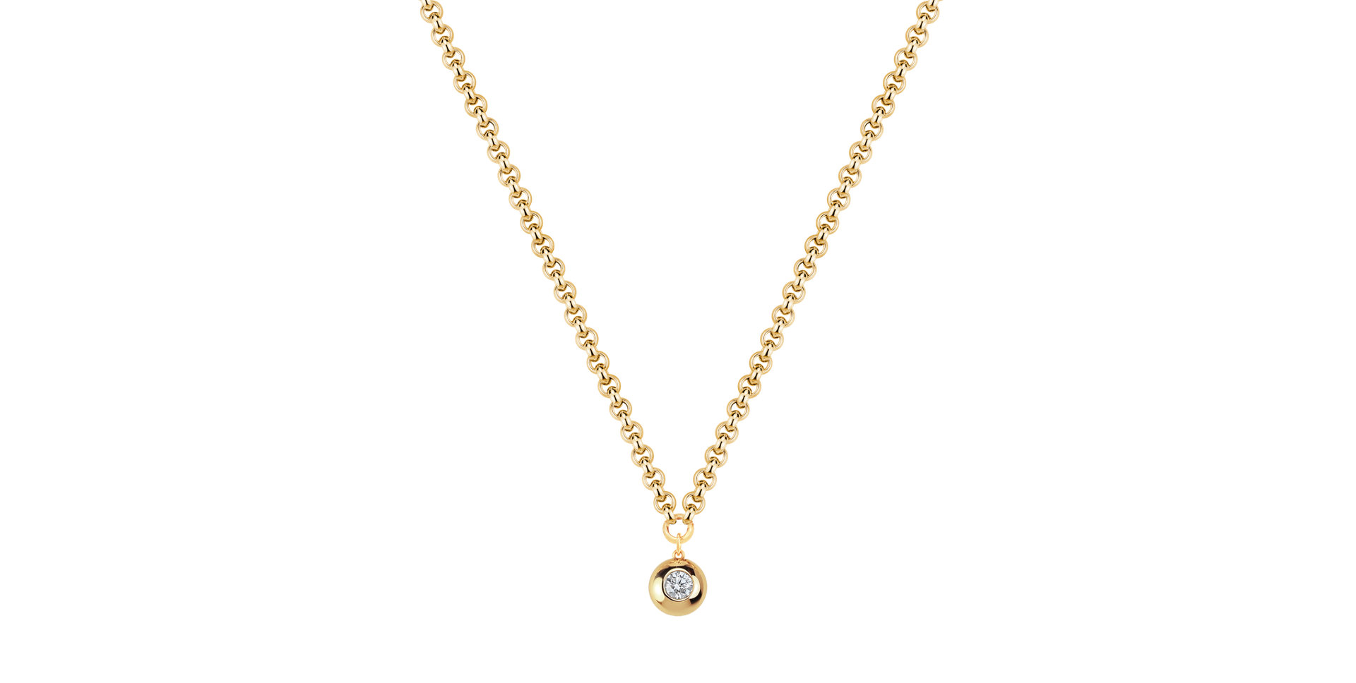 Náhrdelník s diamantom The Bold