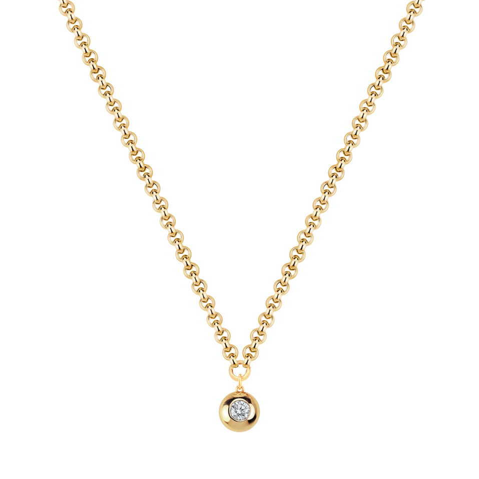 Náhrdelník s diamantom The Bold