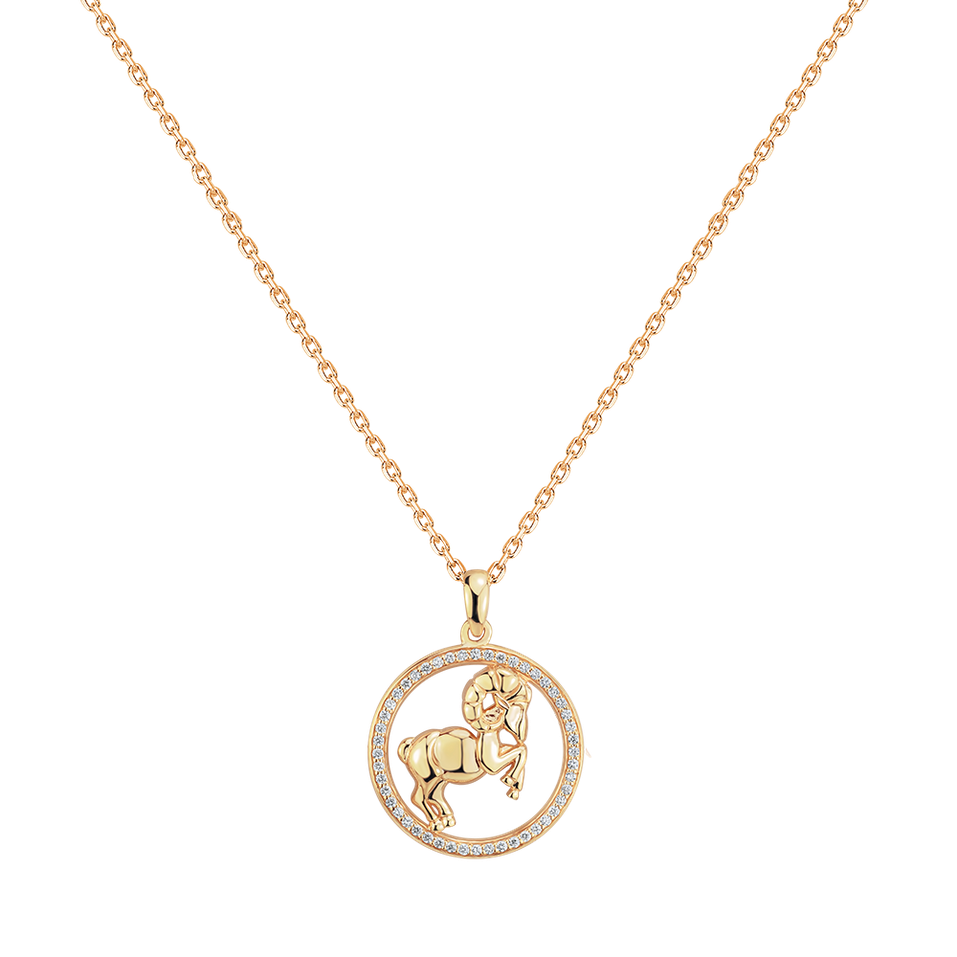 Náhrdelník s diamantmi Starlit Zodiac Aries