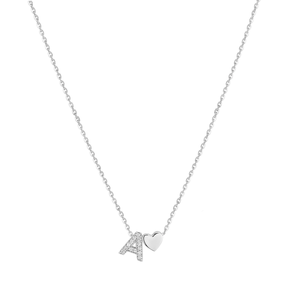 Náhrdelník s diamantmi My Letter Heart