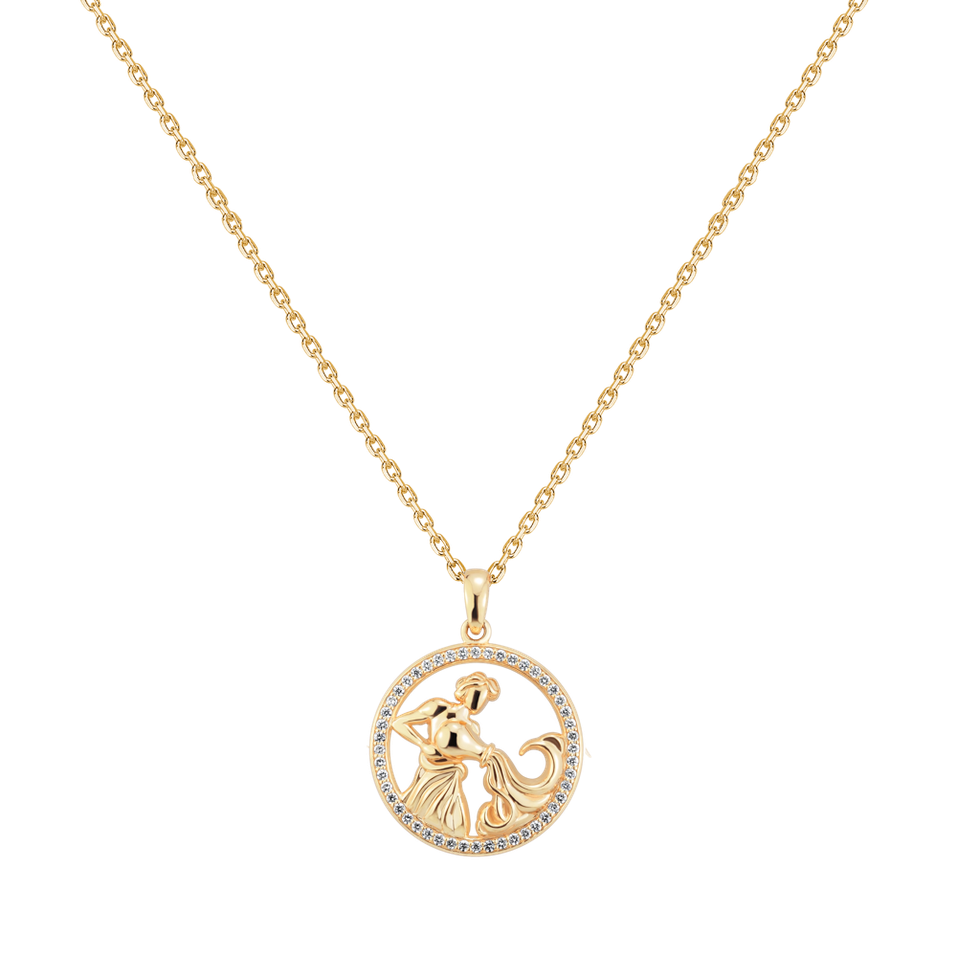 Náhrdelník s diamantmi Starlit Zodiac Aquarius