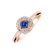 Prsteň s diamantmi a zafírom Sapphire Circle1