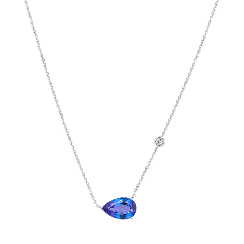 Náhrdelník s diamantom a tanzanitom Lumina Arcana