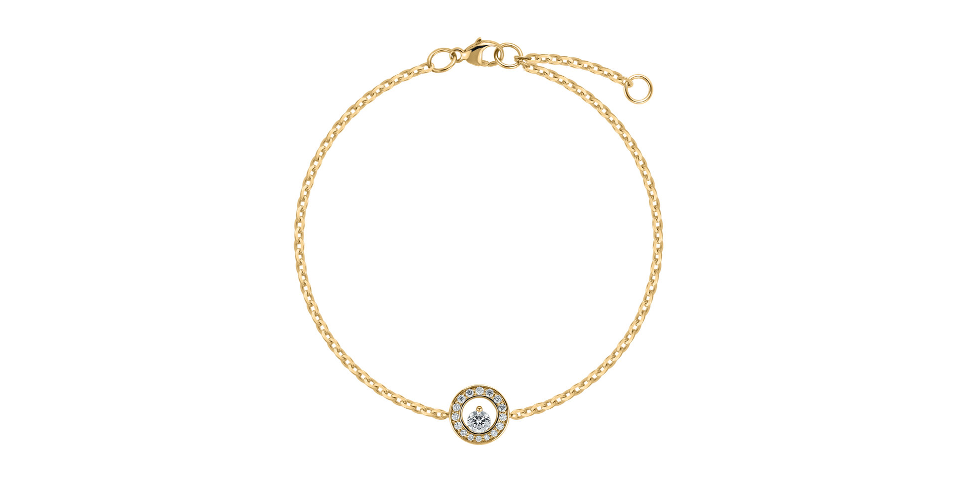 Náramok s diamantmi Hidden Circle