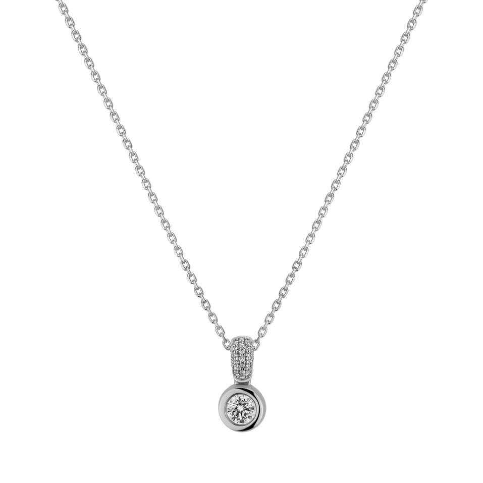 Náhrdelník s diamantmi Delicate Drop