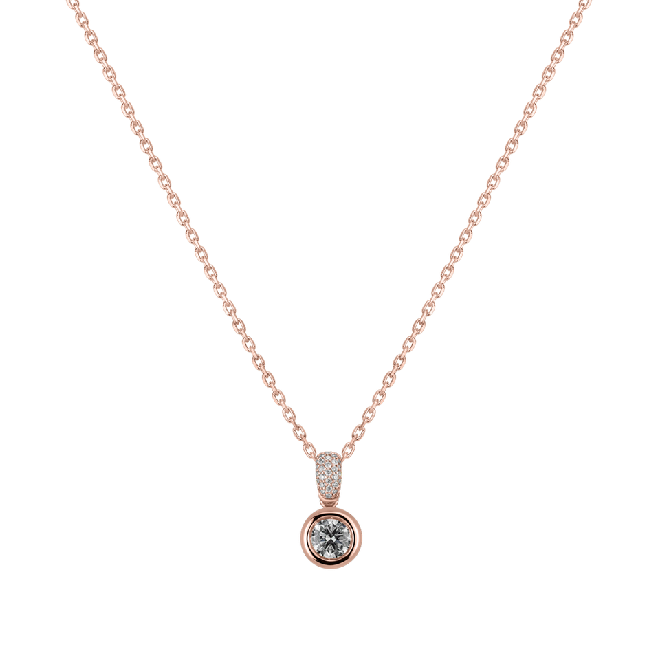 Náhrdelník s diamantmi Delicate Drop