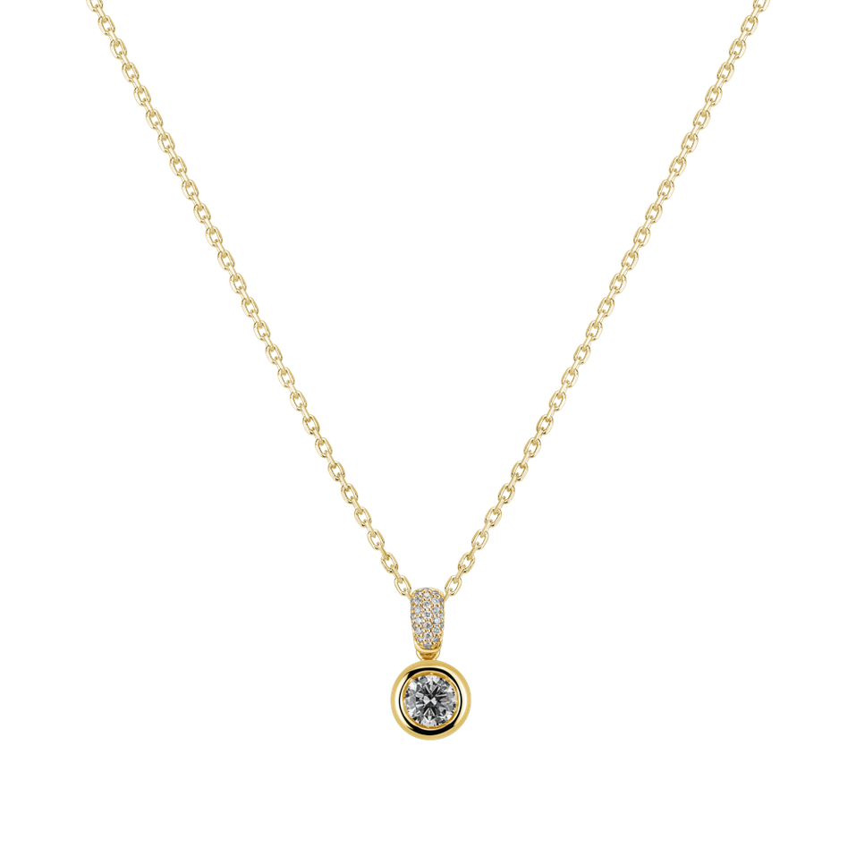 Náhrdelník s diamantmi Delicate Drop