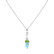 Náhrdelník s diamantmi a drahokamami Diamond Wave2