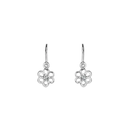Detské náušnice s diamantmi Baby Charm
