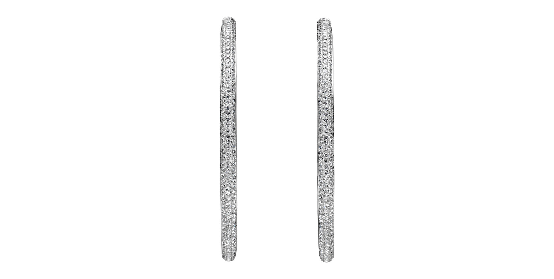 Náušnice s diamantmi Endless Circles