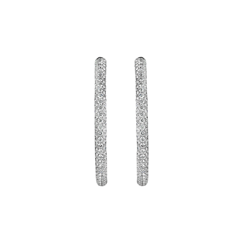 Náušnice s diamantmi Midnight Shine