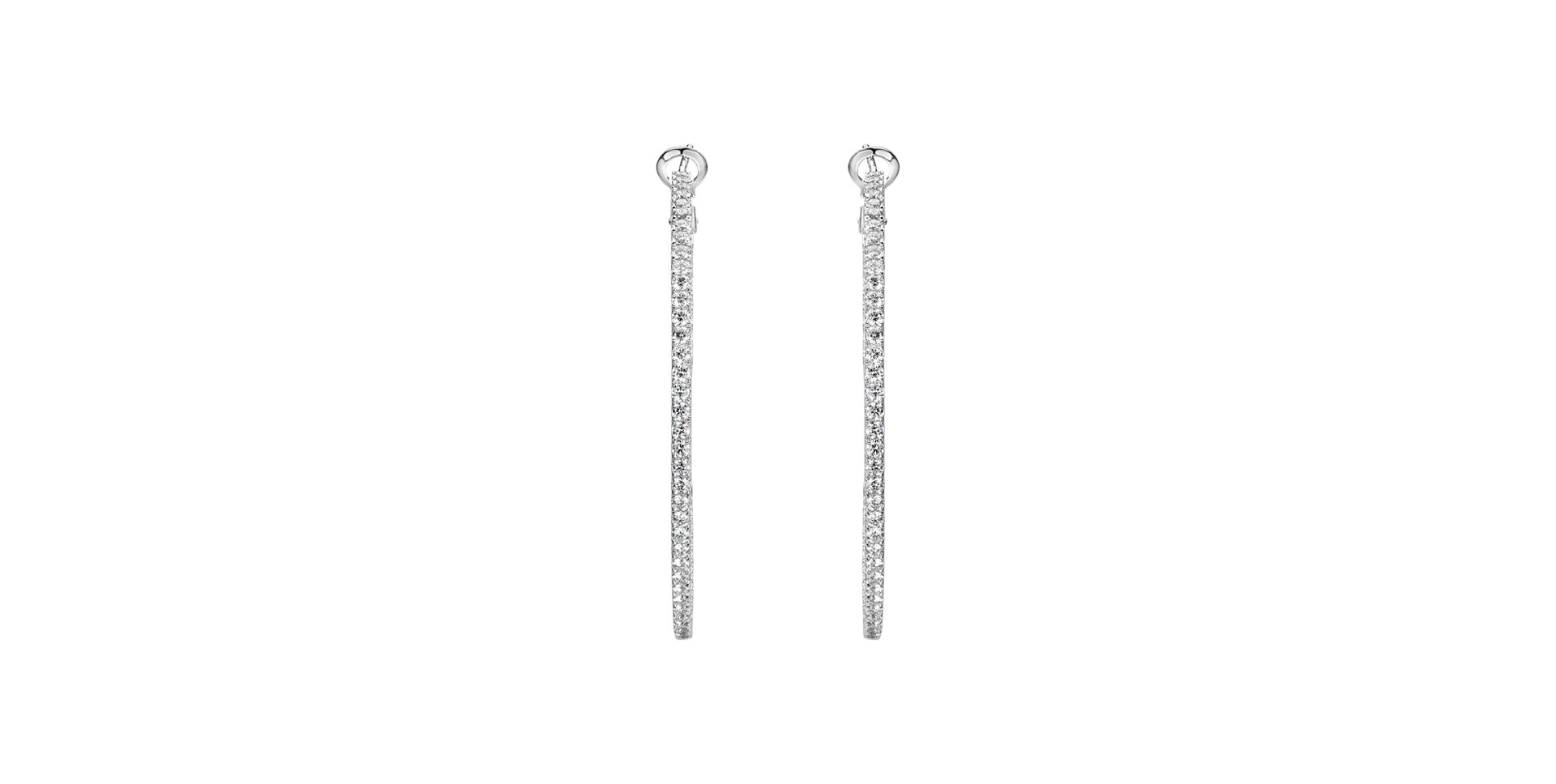 Náušnice s diamantmi Glossy Rain