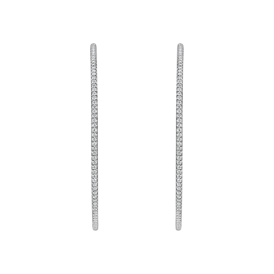 Náušnice s diamantmi Sienna Loops