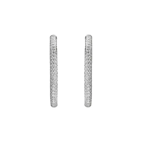 Náušnice s diamantmi Luxury Jewel