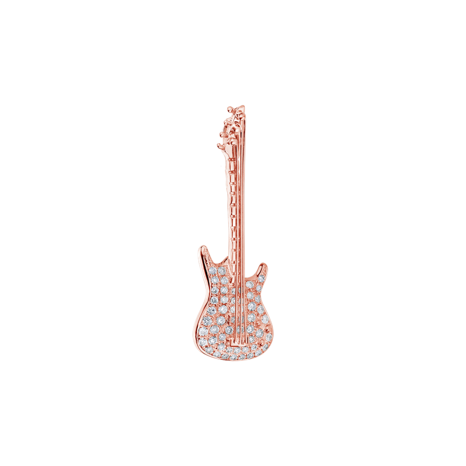Brošňa s diamantmi Magnifique Guitare