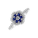 Prsteň s diamantmi a zafírmi Reign2