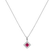 Prívesok s rubínom a diamantmi Rhombus Of Love2