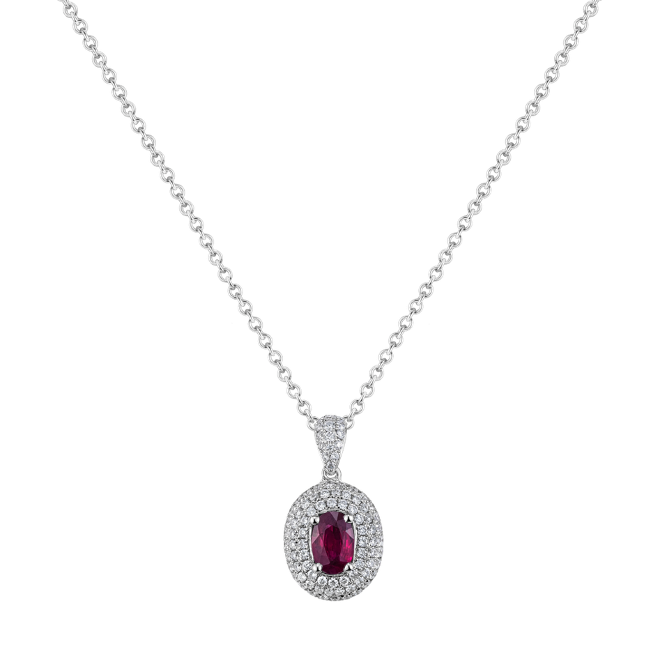 Prívesok s diamantmi a rubínom Dynathis