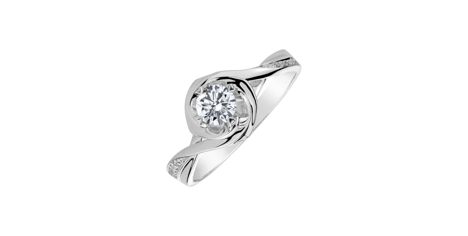 Prsteň s diamantmi Wind Elegance