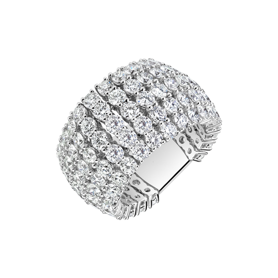 Prsteň s diamantmi Stellar Sorrow