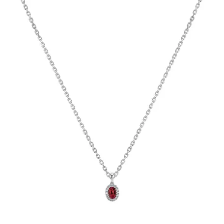 Přívěsok s rubínom a diamantmi Makaila