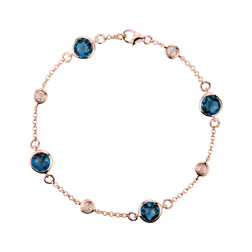 Náramok s diamantmi a topásom Heaven Sin