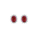 Náušnice s rubínom a diamantmi Red Stars2