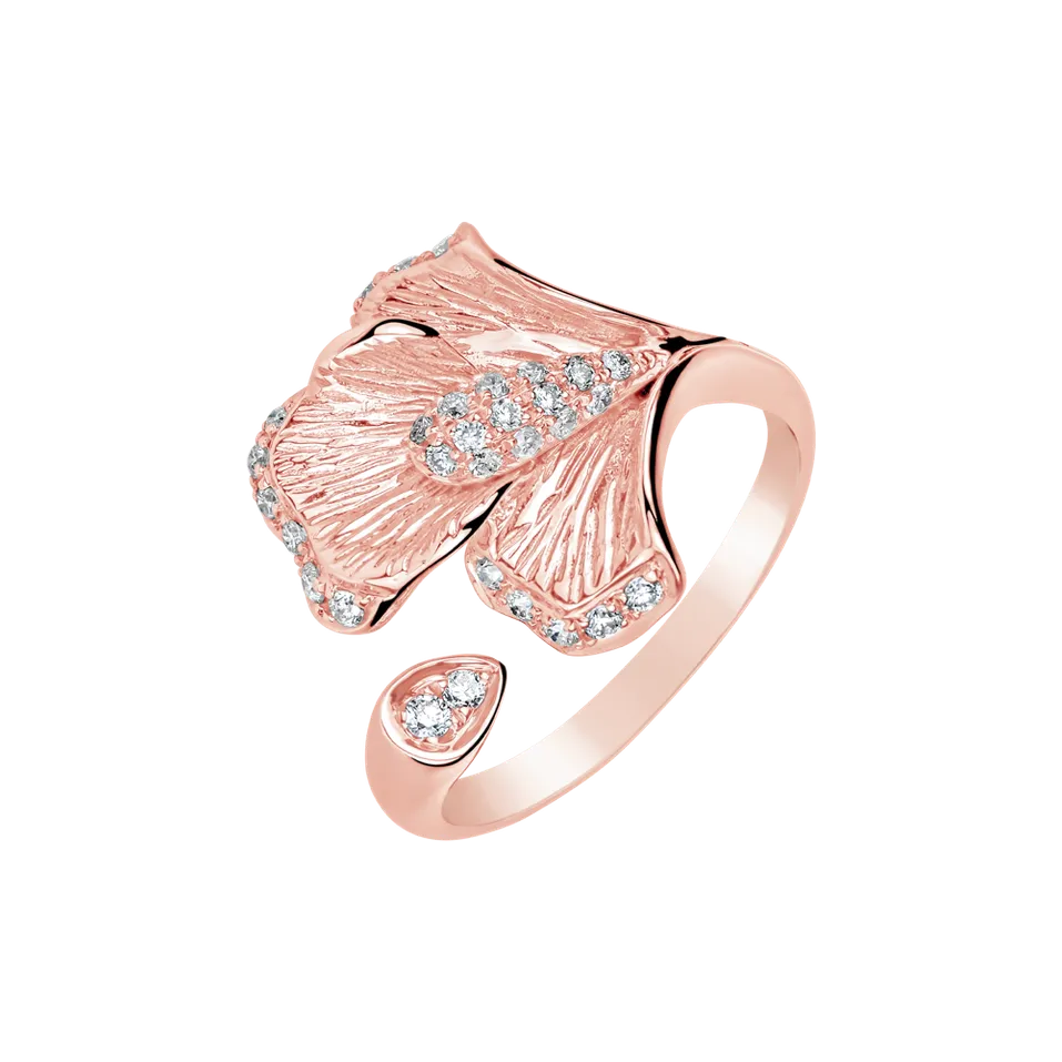 Prsteň s diamantmi Flower Glamour