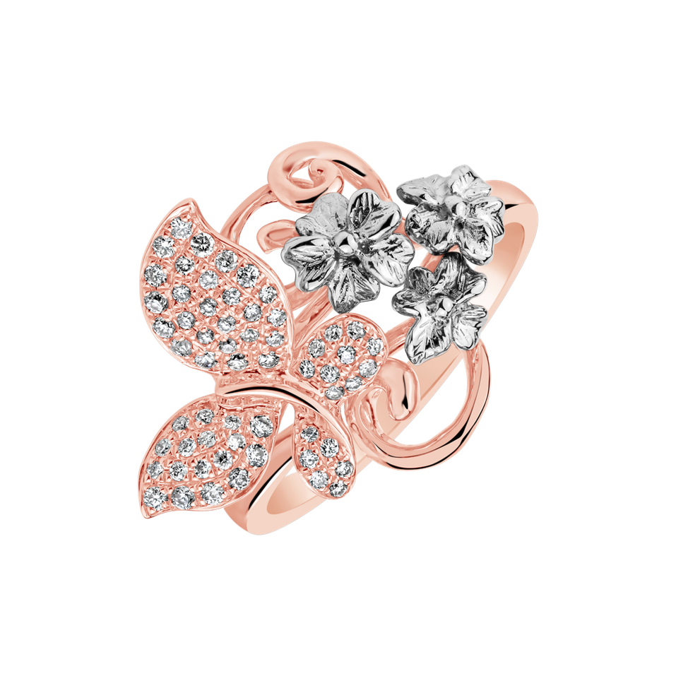 Prsteň s diamantmi Idyllic Garden
