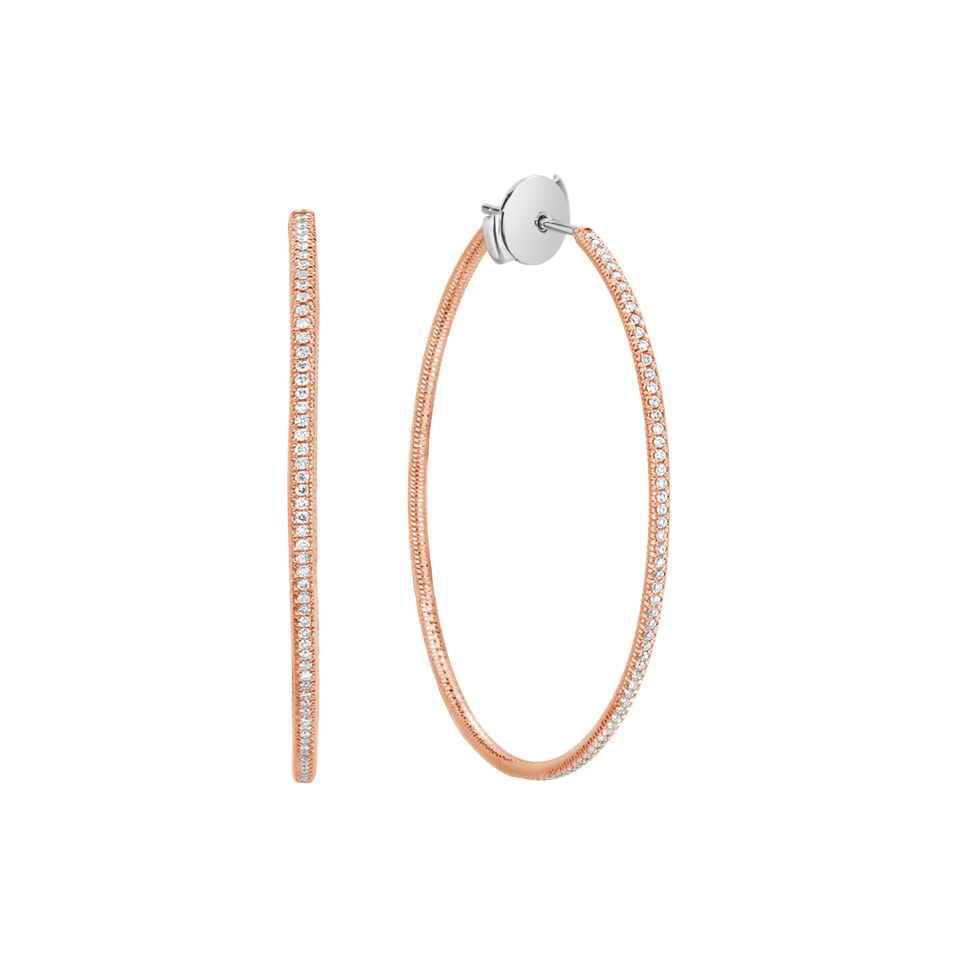 Náušnice s diamantmi Alluring Loops