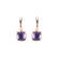 Náušnice s ametystom a perleťou Realm of petals2