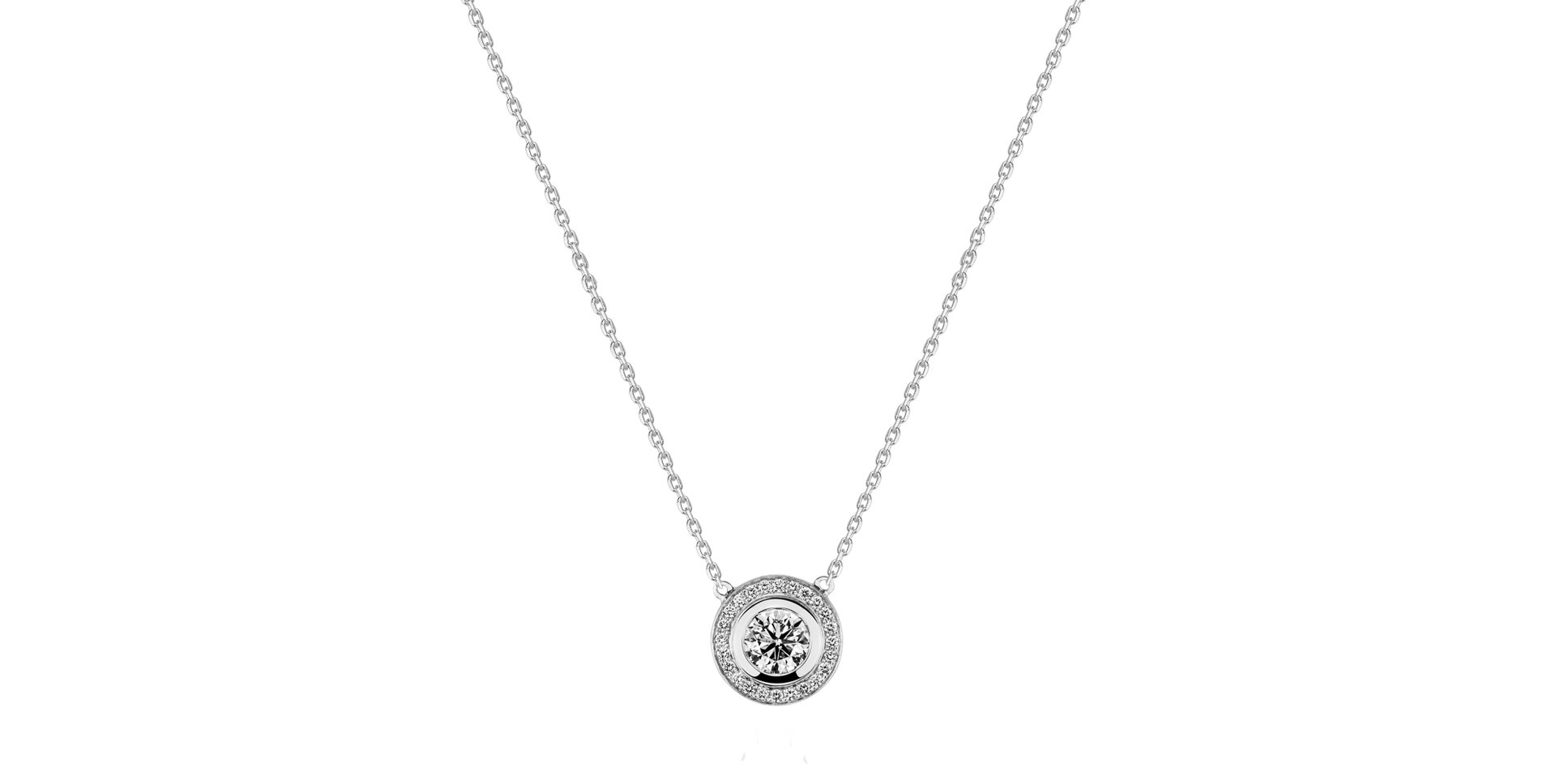 Náhrdelník s diamantmi Ravelle