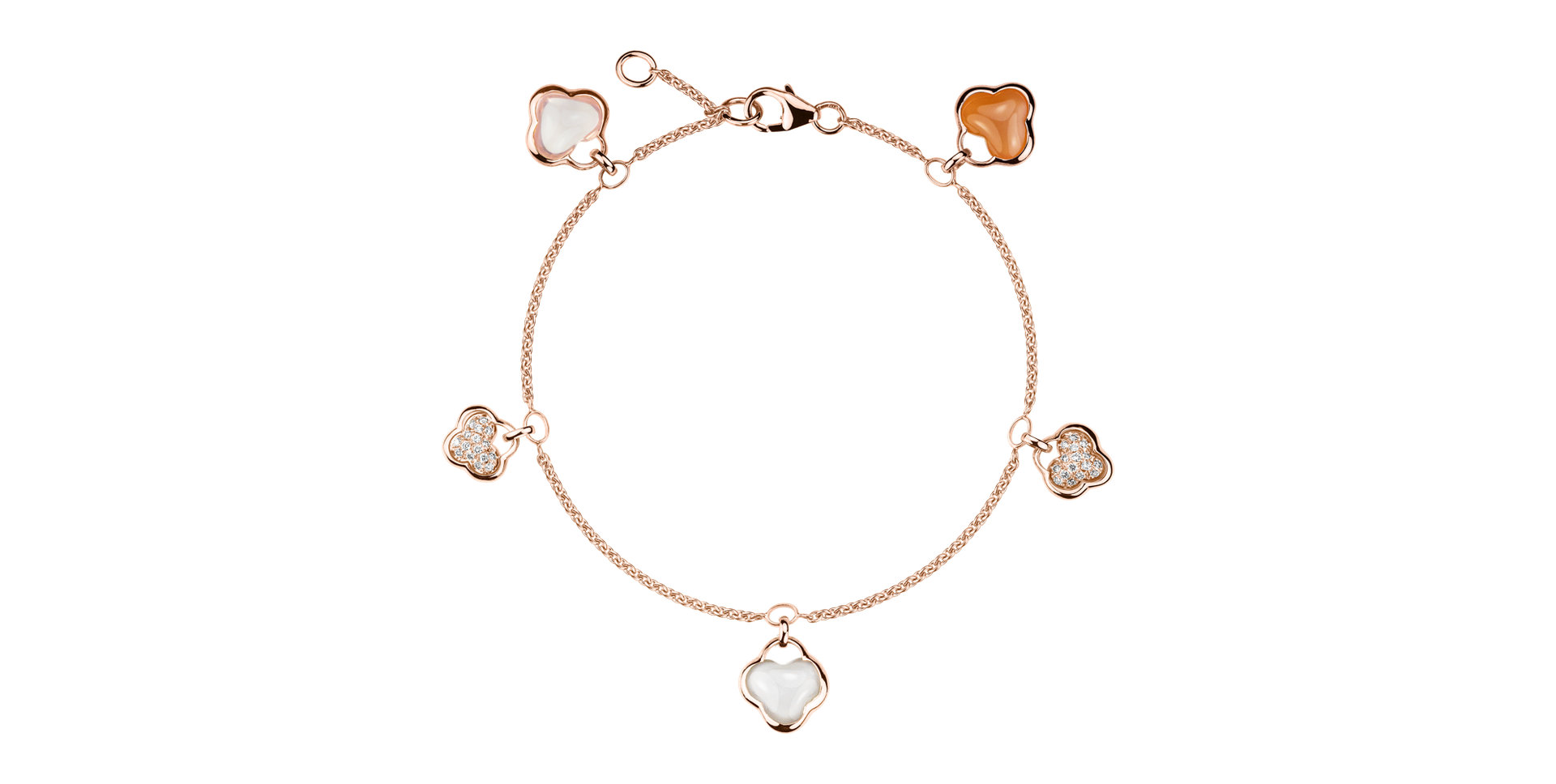 Náramok s diamantmi, mesačným kameňom a opálom Imposant Aurelia