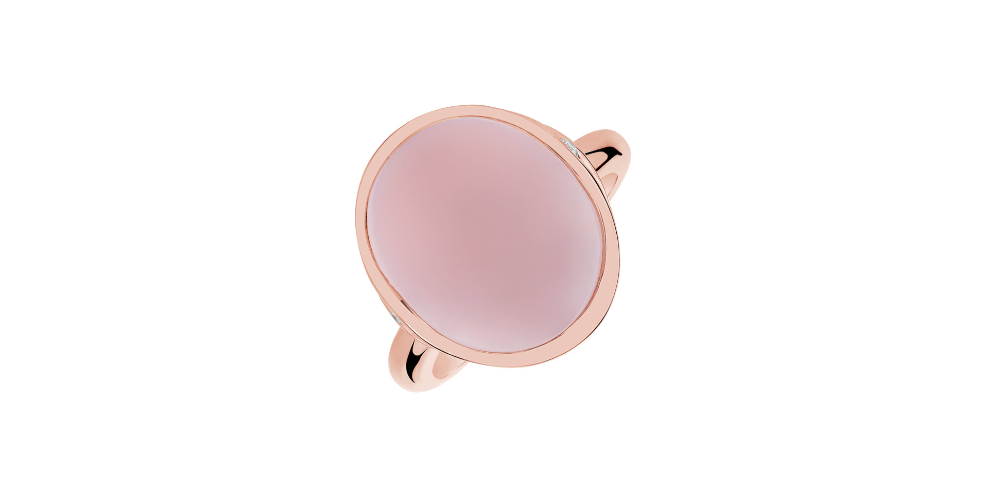 Prsteň s ruženínom a diamantmi Instant Glow