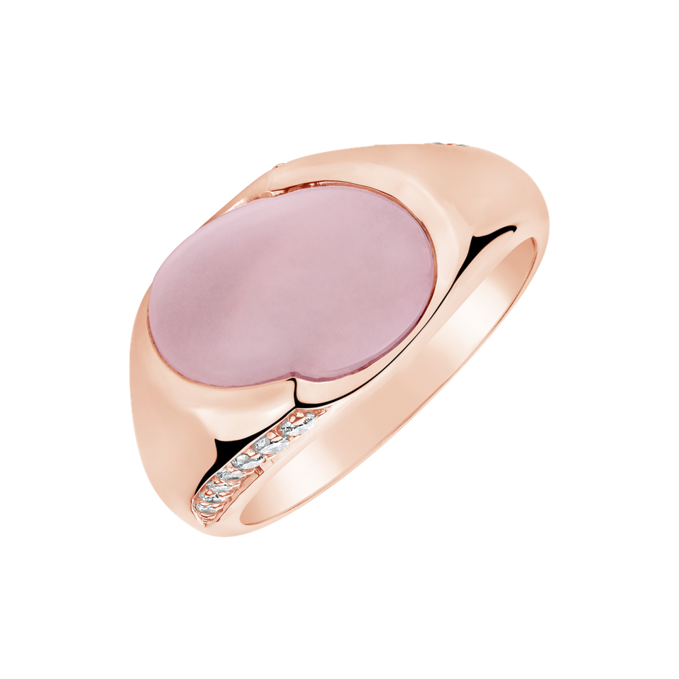 Prsteň s ruženínom a diamantmi Mistress Desire