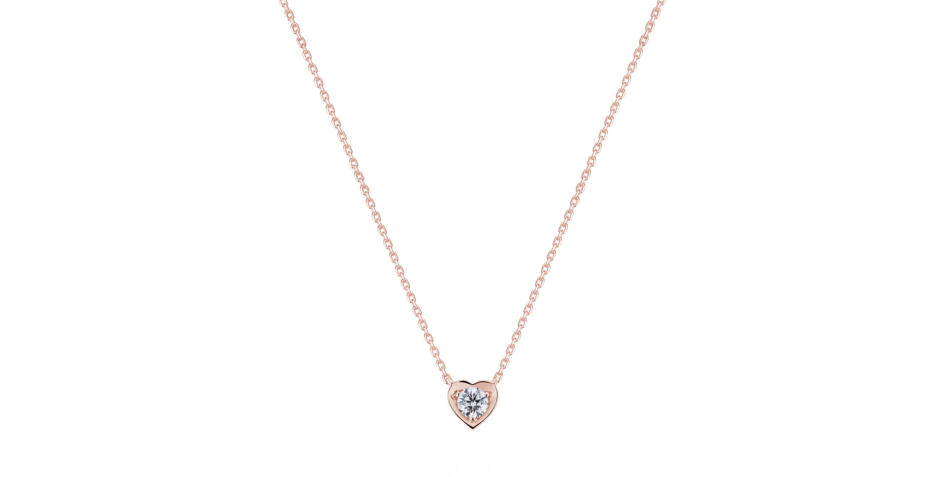 Náhrdelník s diamantom Heart of Joy