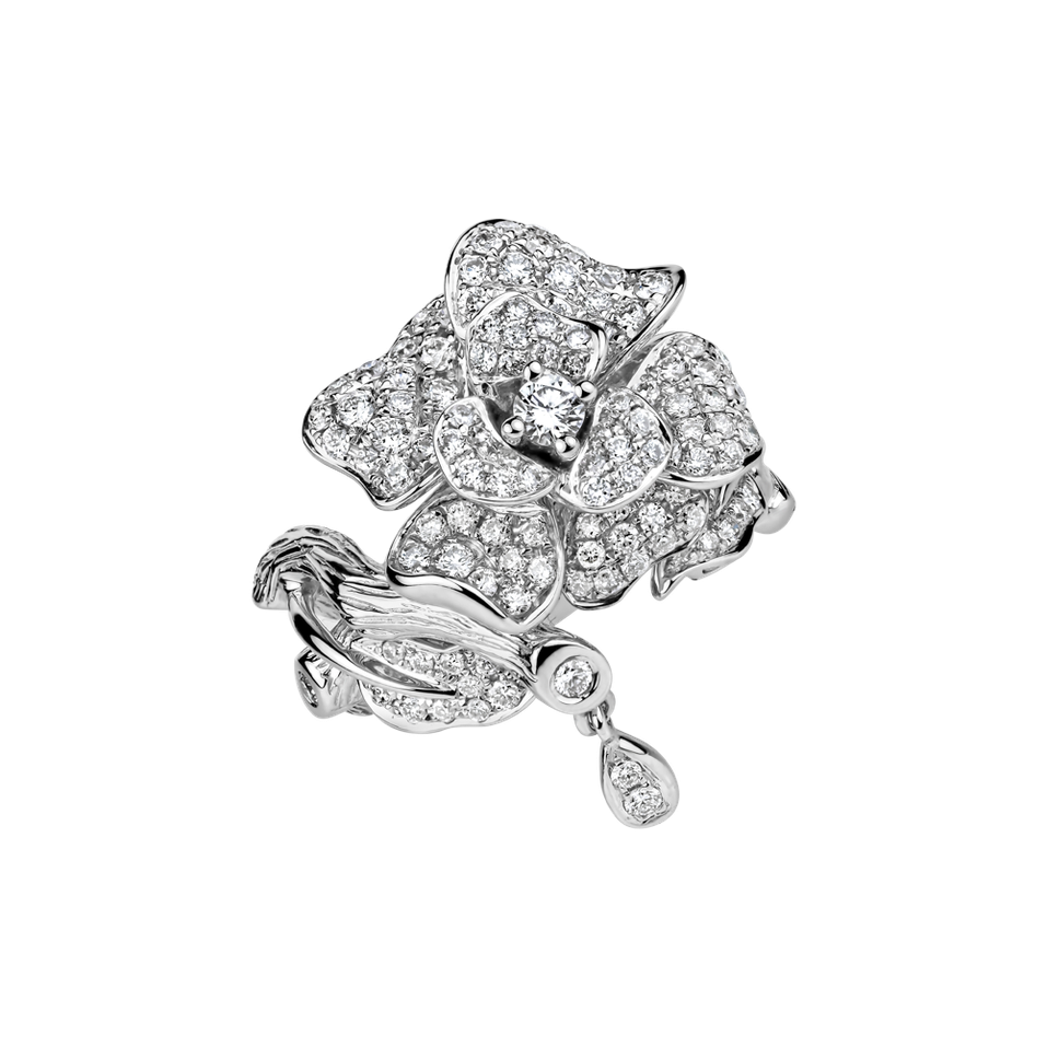 Prsteň s diamantmi Petal Sparkle