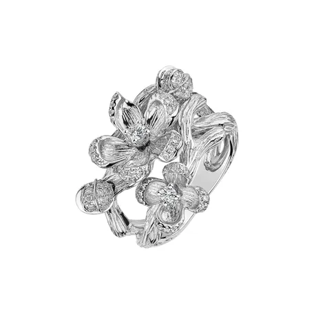 Prsteň s diamantmi Blossom Chic