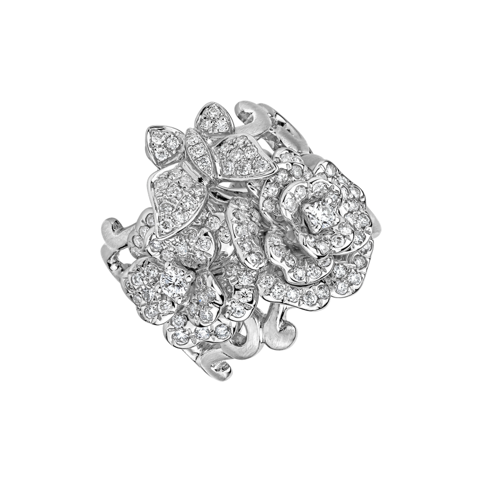 Prsteň s diamantmi Oblivion Garden