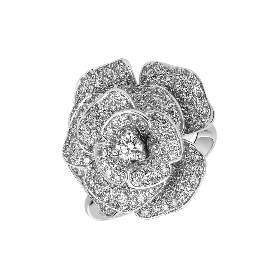 Prsteň s diamantmi Parissienne Flower