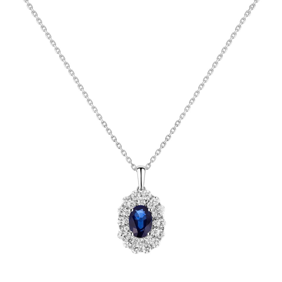 Přívěsok so zafírom a diamantmi Princess Splendor