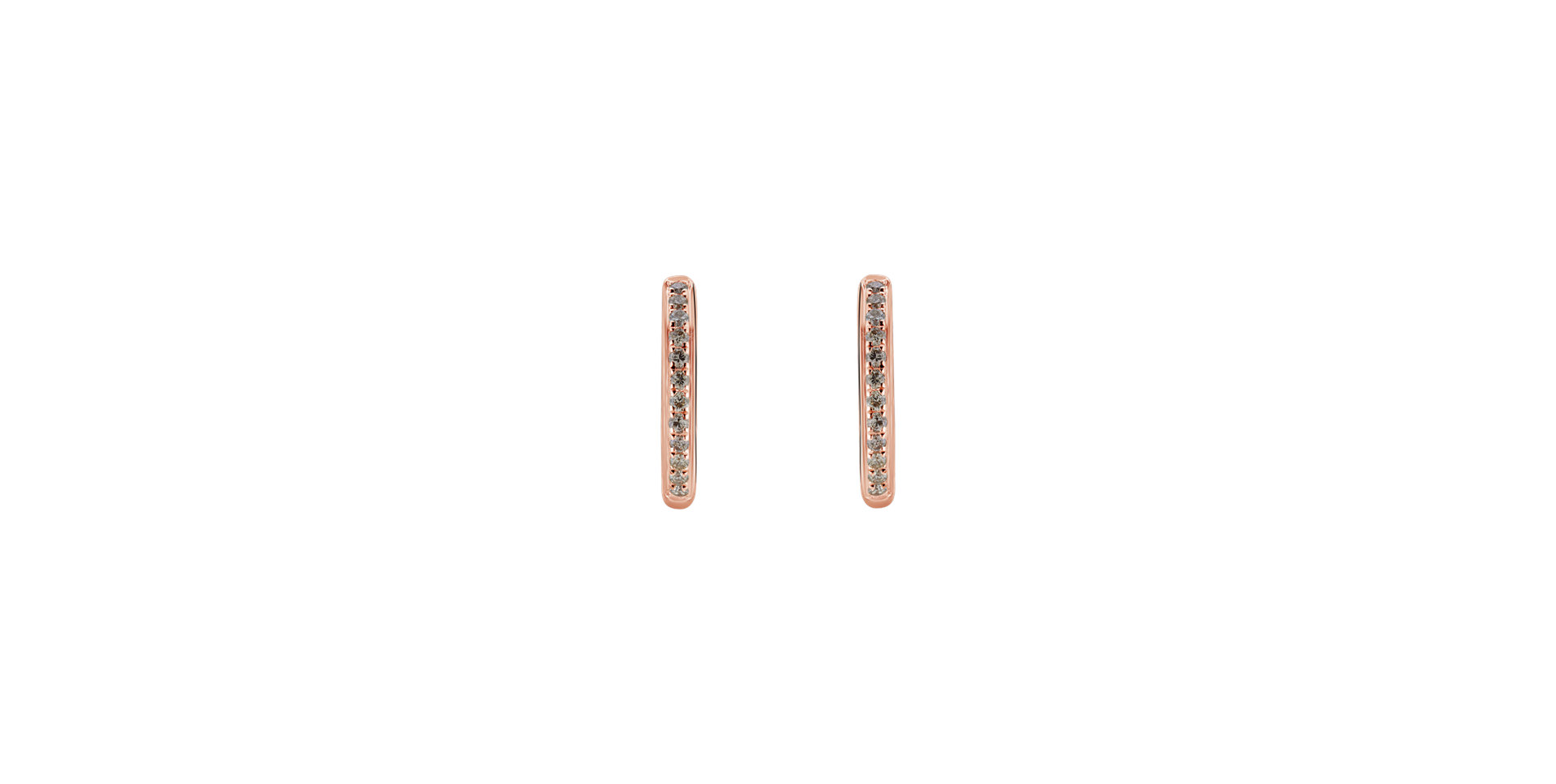 Náušnice s hnedými diamantmi Moon Opium