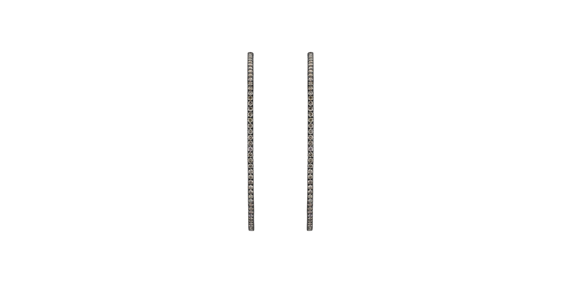 Náušnice s hnedými diamantmi Delightful Galaxy