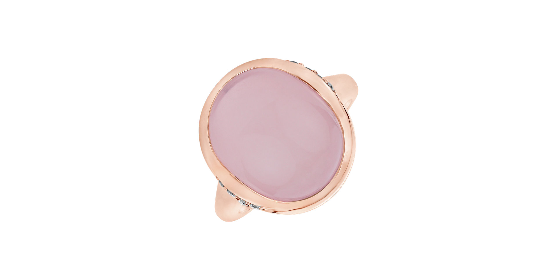 Prsteň s ruženínom a diamantmi Leilani