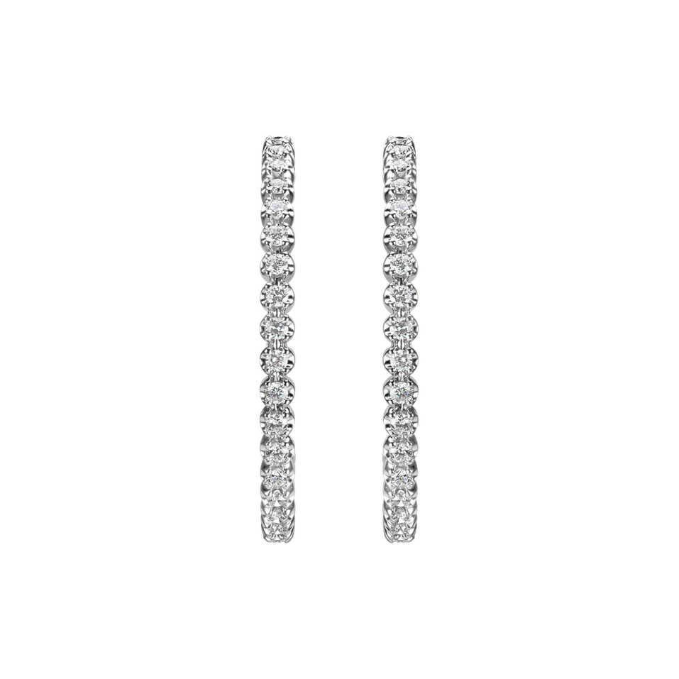 Náušnice s diamantmi Glossy Tears