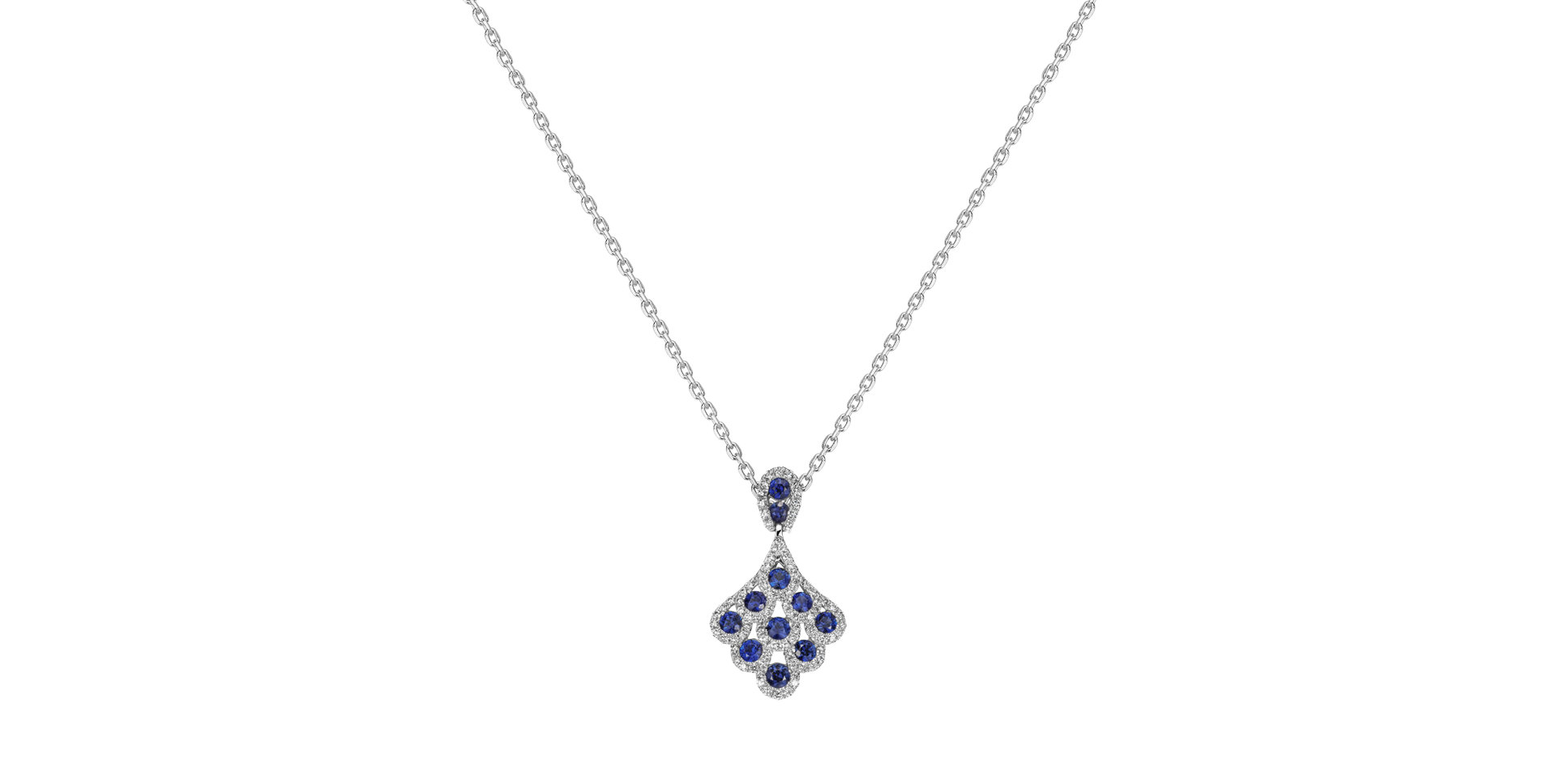 Prívesok so zafírmi a diamantmi Midnight Sky