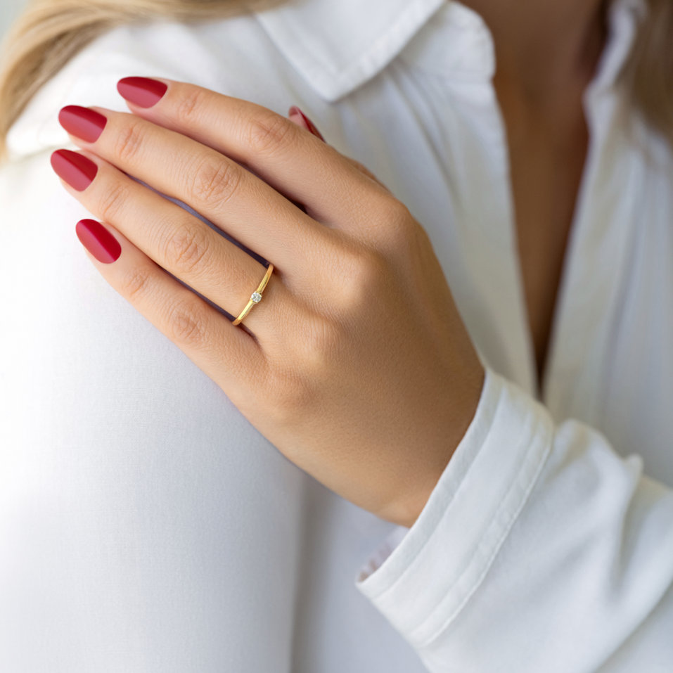 Prsteň s diamantom Vesper Sky