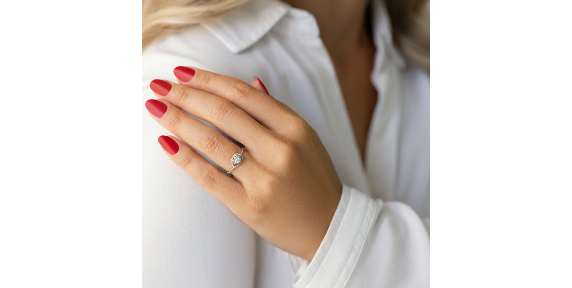 Prsteň s diamantmi Heart Spark